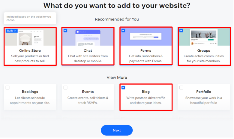 Wix website creation process