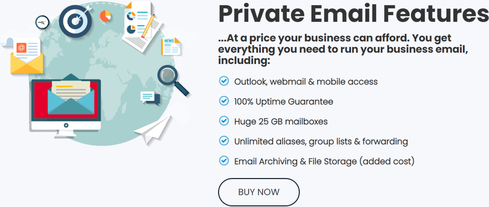 InterServer Private Email Features