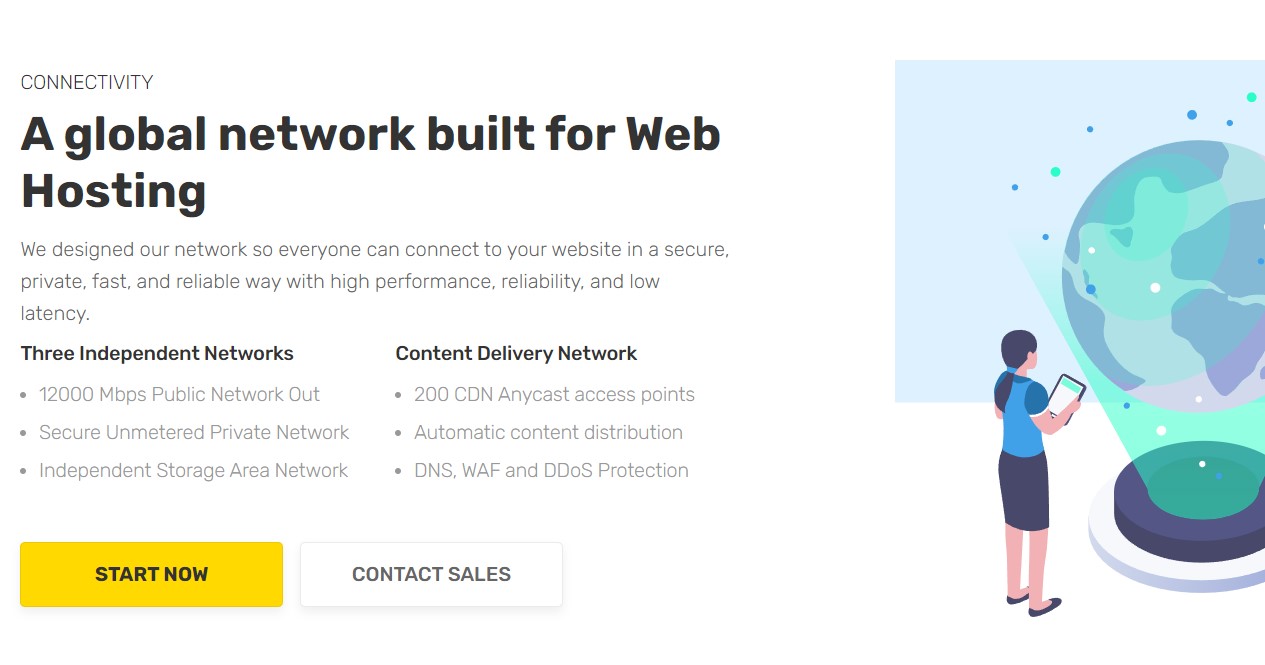 FastComet global hosting network.