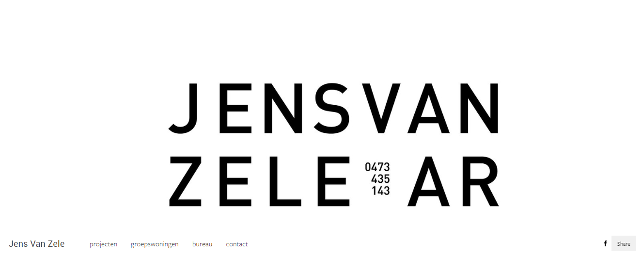 Jens Van Zele homepage