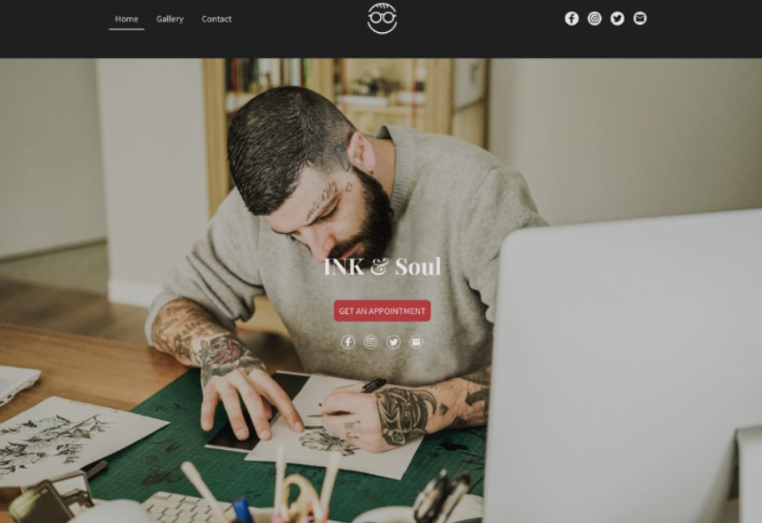 IONOS Tattoo Artist Template