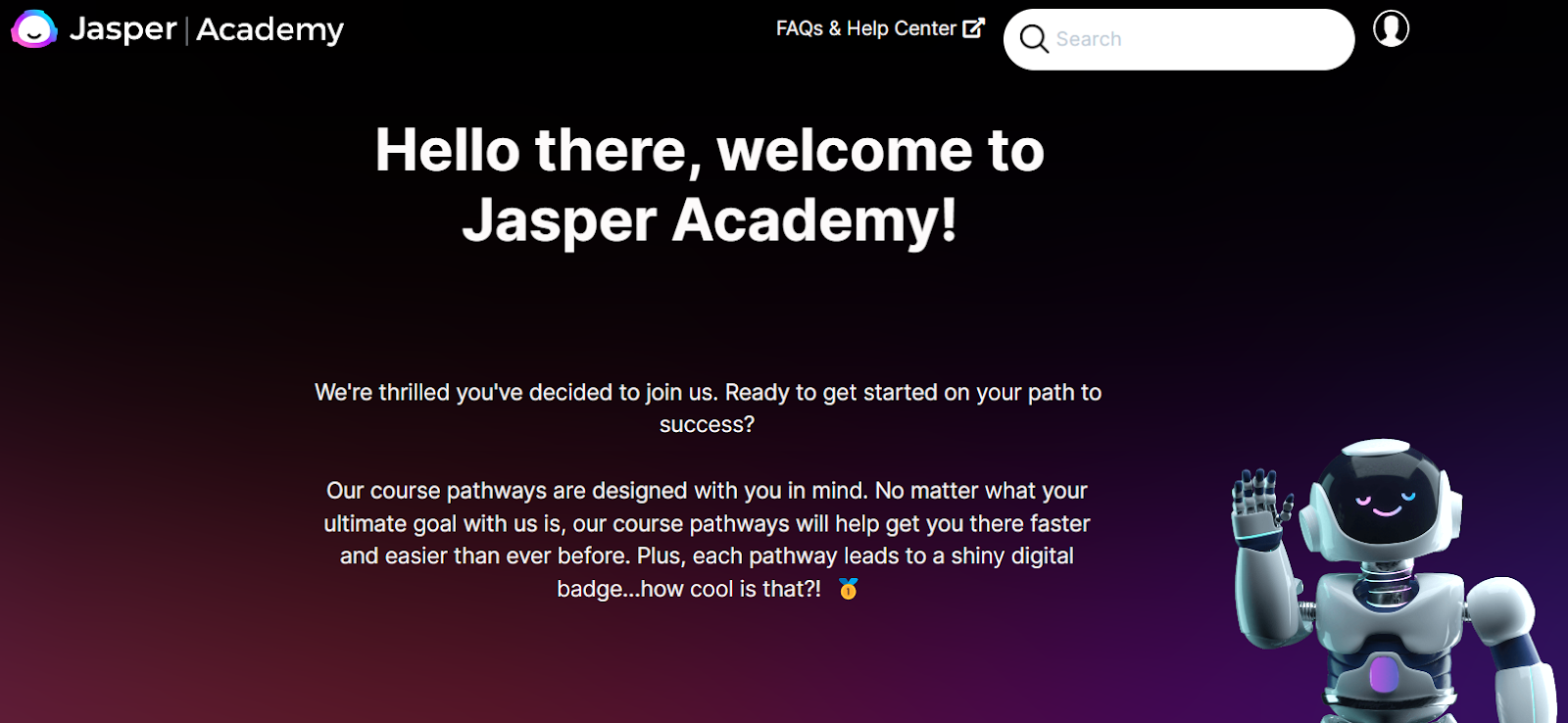 Jasper Academy homepage