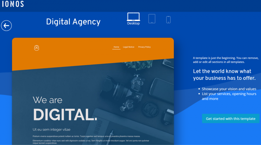 IONOS Digital Agency Template