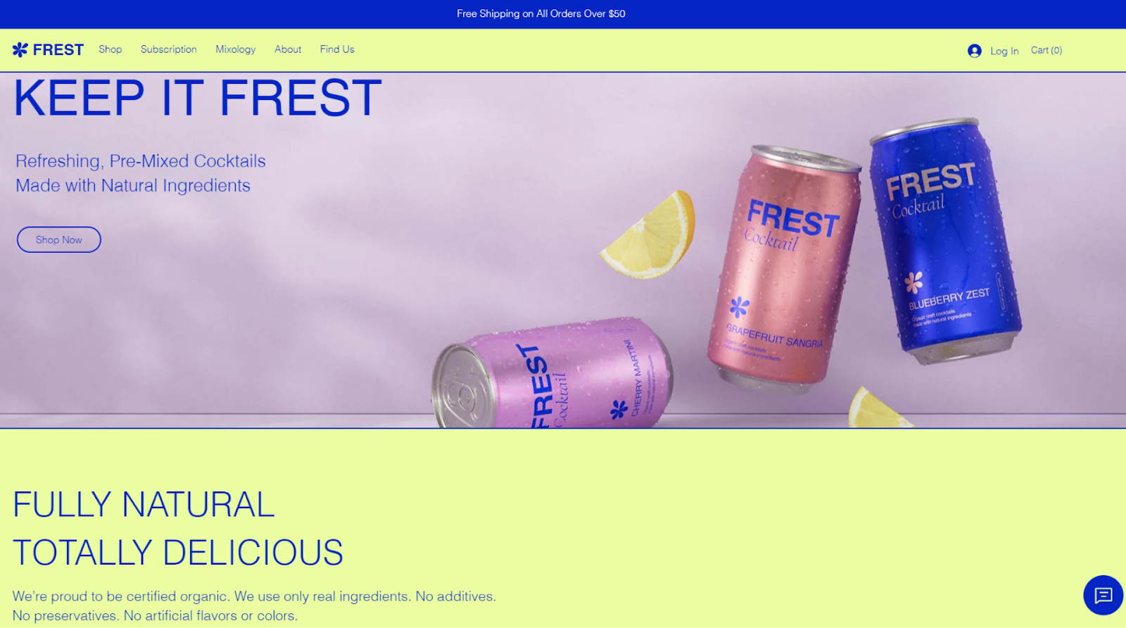 Wix Frest Homepage