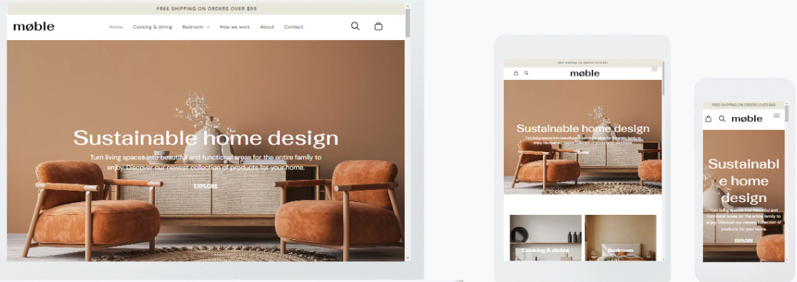 Duda Home Design Store Template