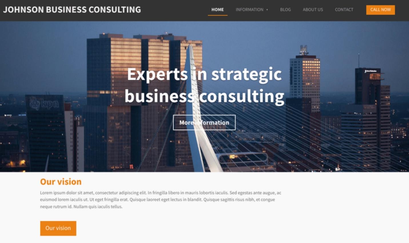 Webador Business template