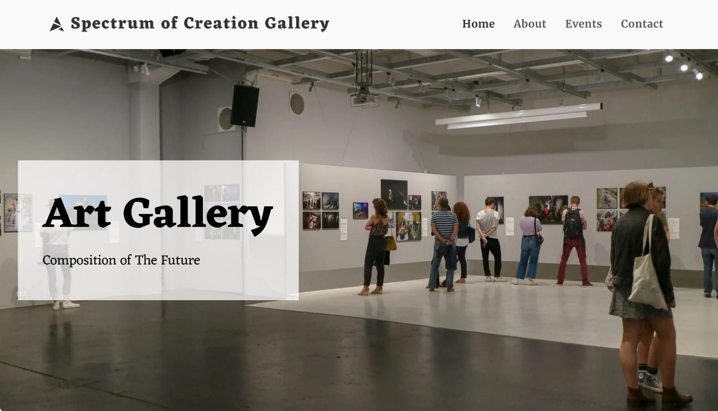 SITE123 Spectrum of Creation Gallery