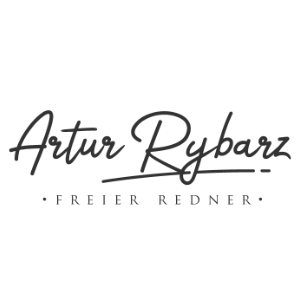 logo by Brands by Sam - signature logo of Artur Rybarz, modern calligraphy font with many upstrokes and uneven letter height