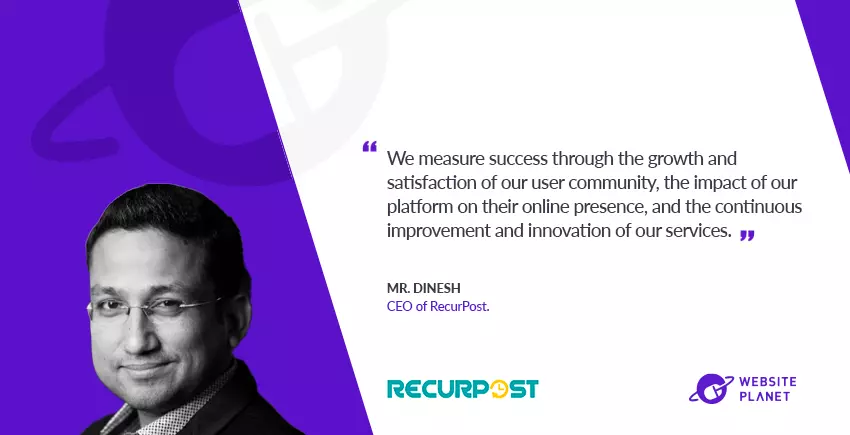 Why 100k Marketers Use RecurPost For Social Media Management: Q/A with  CEO Mr. Dinesh