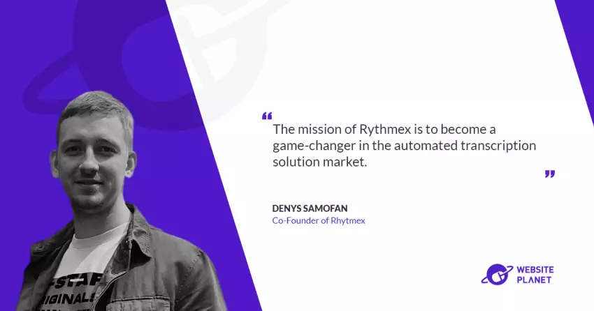 Rythmex is an innovative AI-powered transcription solution that allows customers to transcribe large amounts of video and audio recordings.
