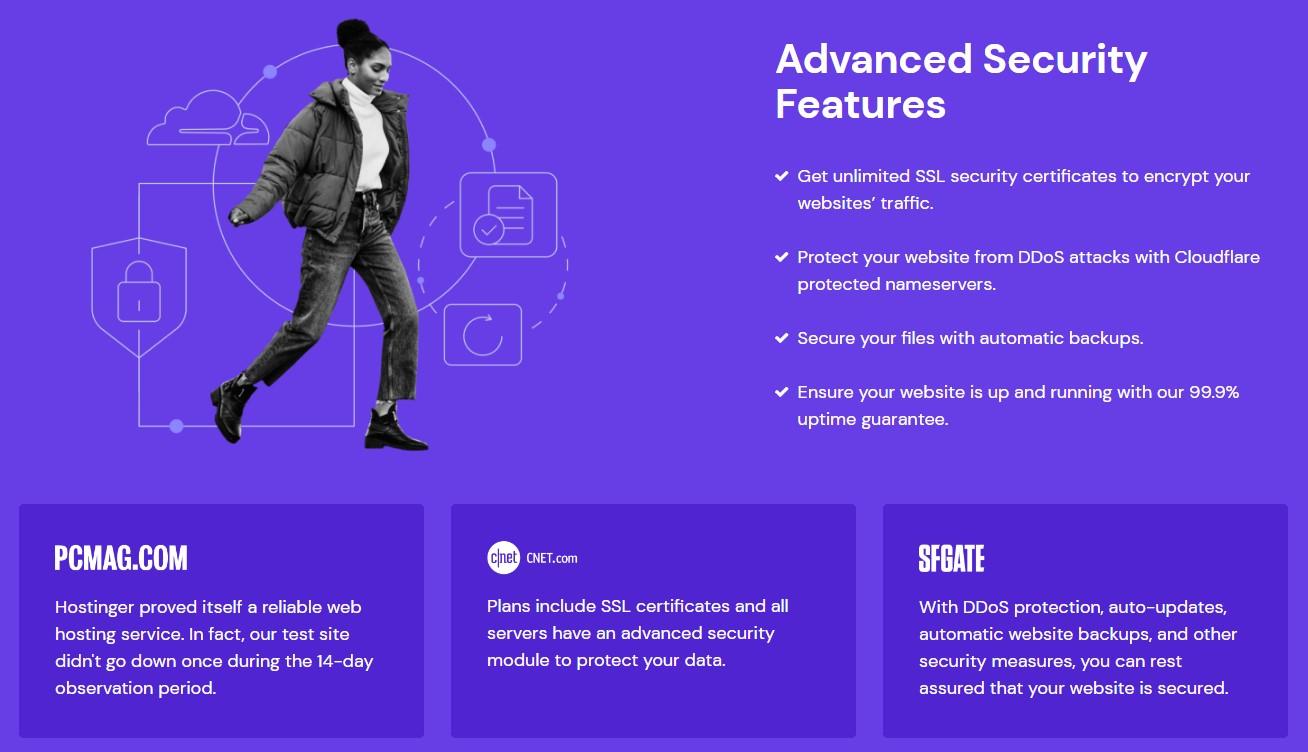 Hostinger's security promises
