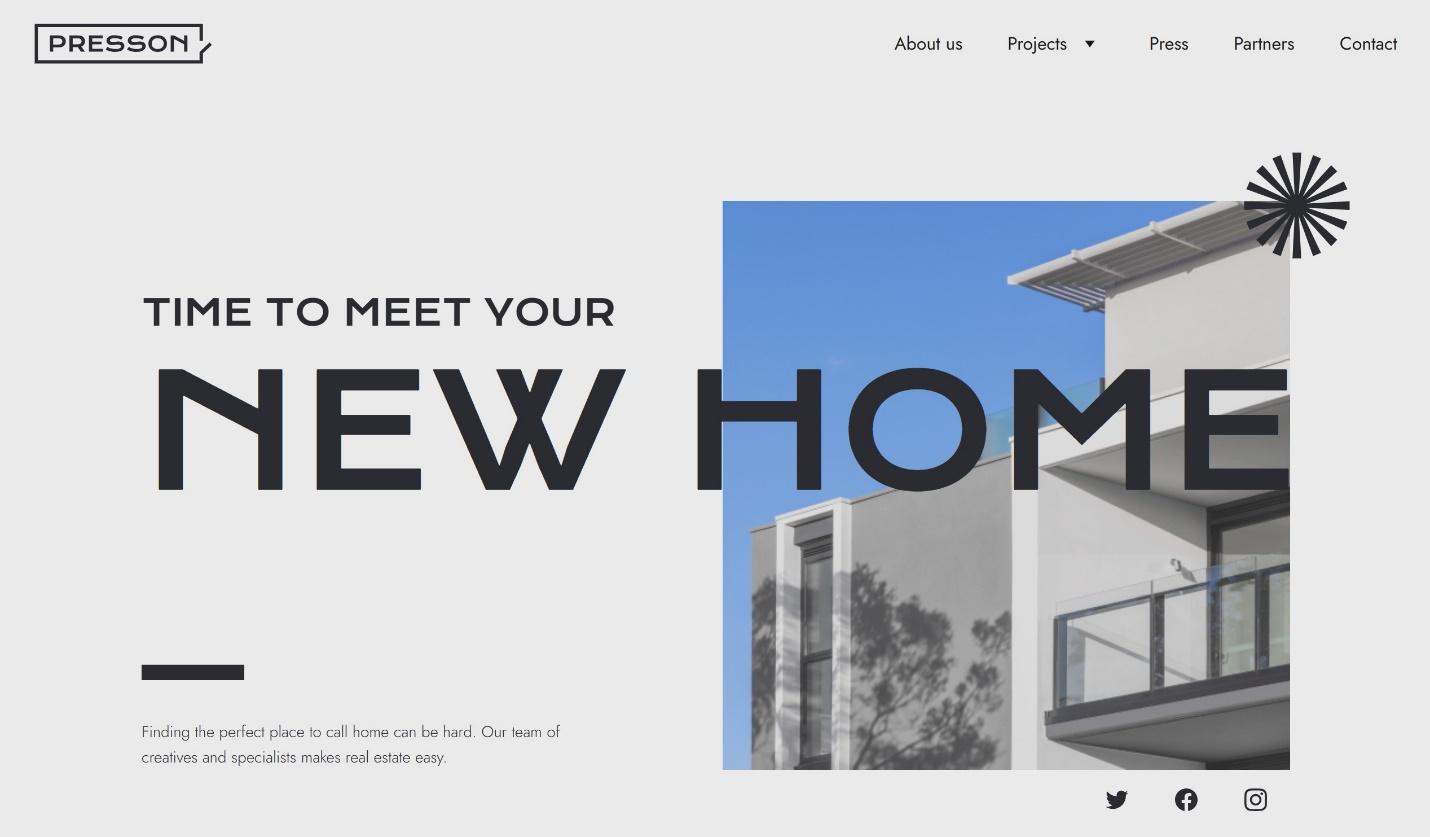 Hostinger Presson website template