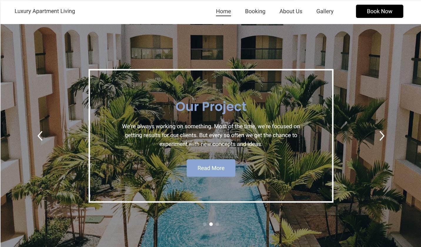 Jimdo AI builder real estate website homepage