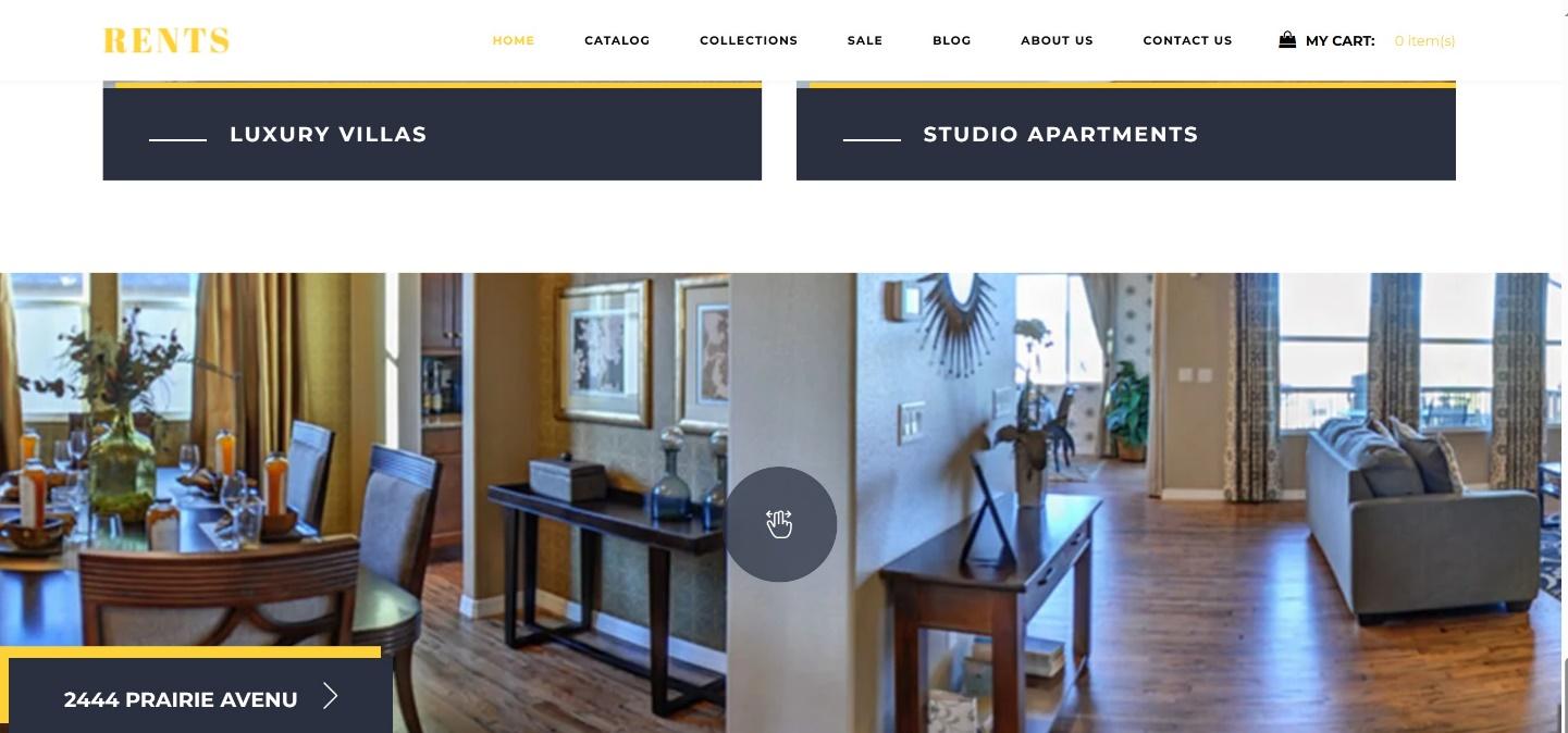 Shopify third-party real estate theme