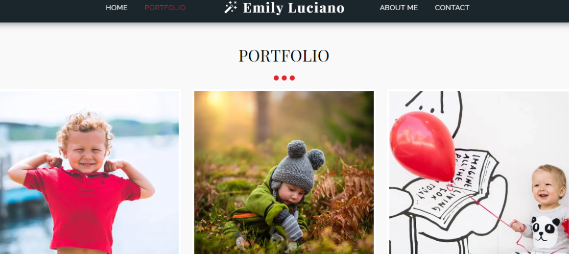 SITE123 Portfolio Template