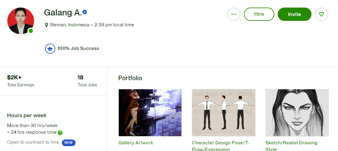 Galang A. profile on Upwork