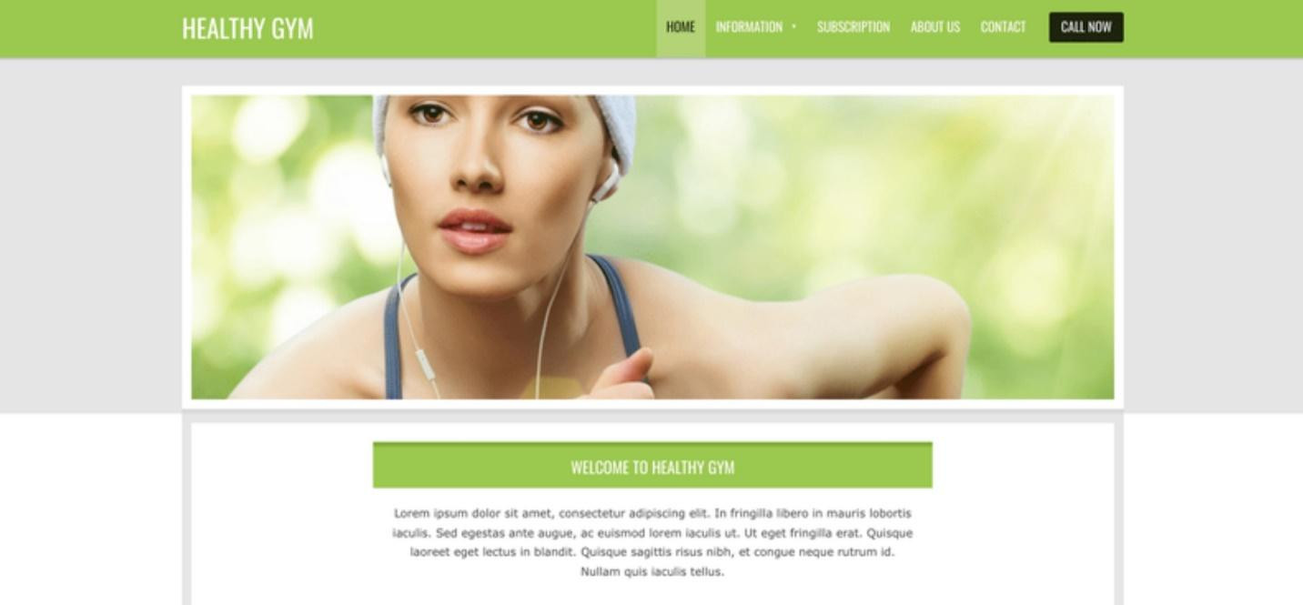 Webador Health template