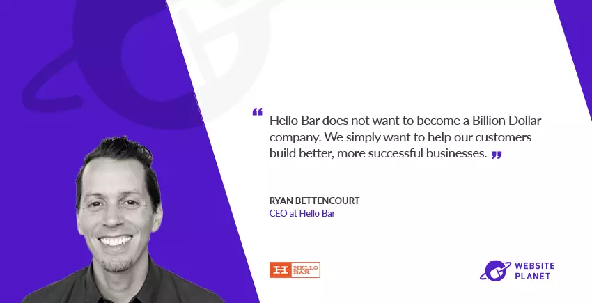 Why 600k Websites Use Hello Bar To Increase Conversions: Q/A with CEO Ryan Bettencourt