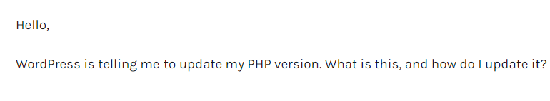 Inquiry about PHP to Cloud86 support