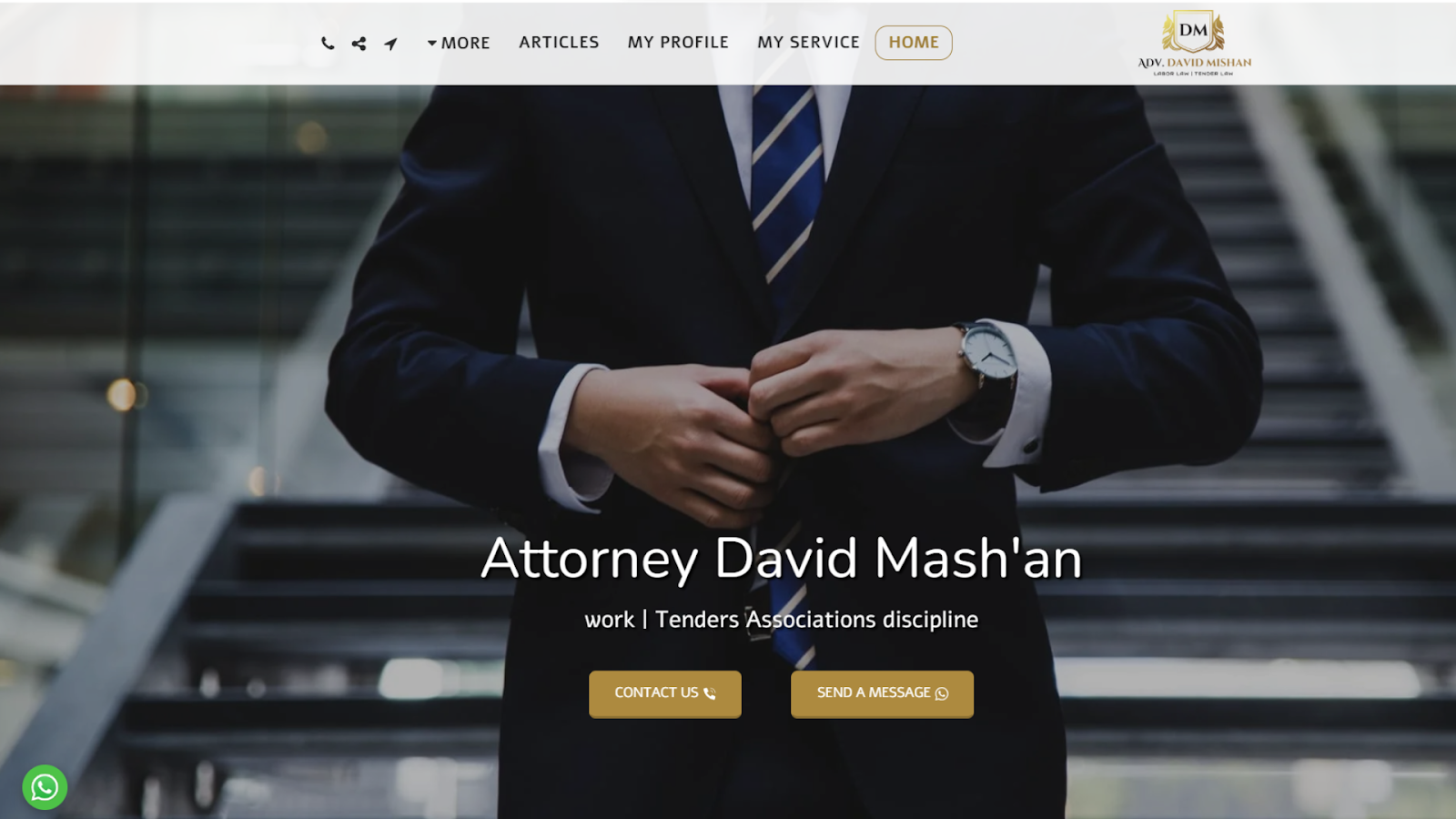 Screenshots from the Attorney David Mash’an website