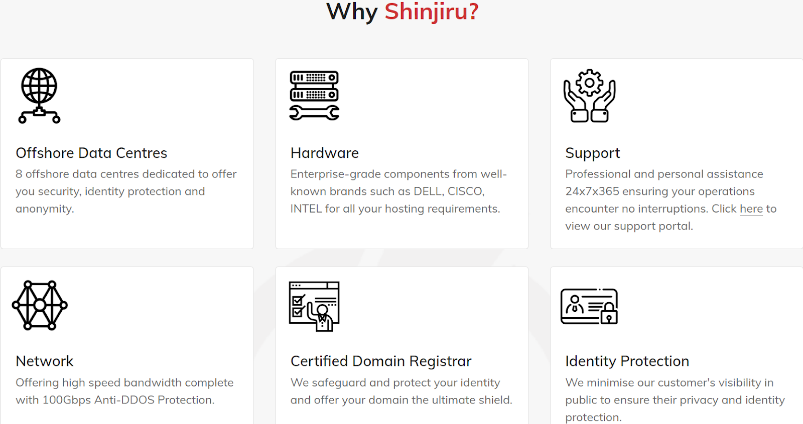 Shinjiru Hosting Benefits