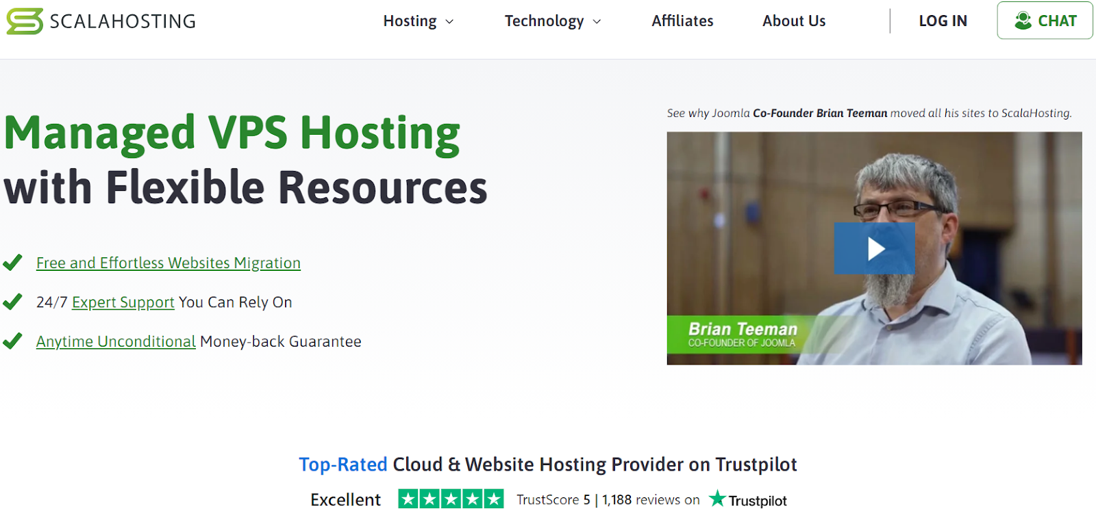 Scala Hosting Homepage