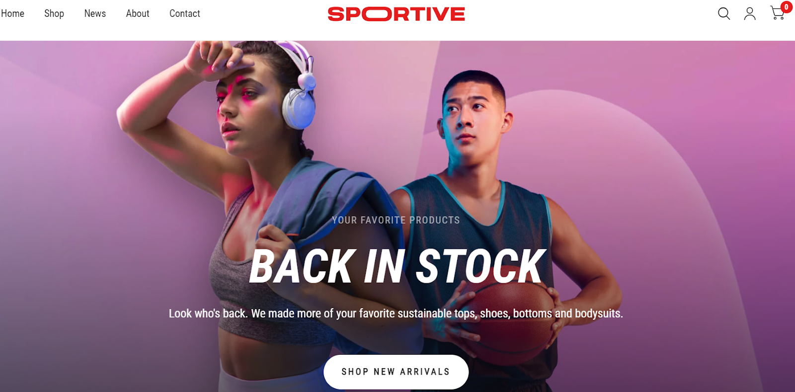 Shopify Sportive Theme