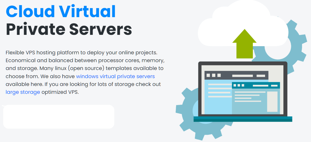 InterServer's cloud VPS home page