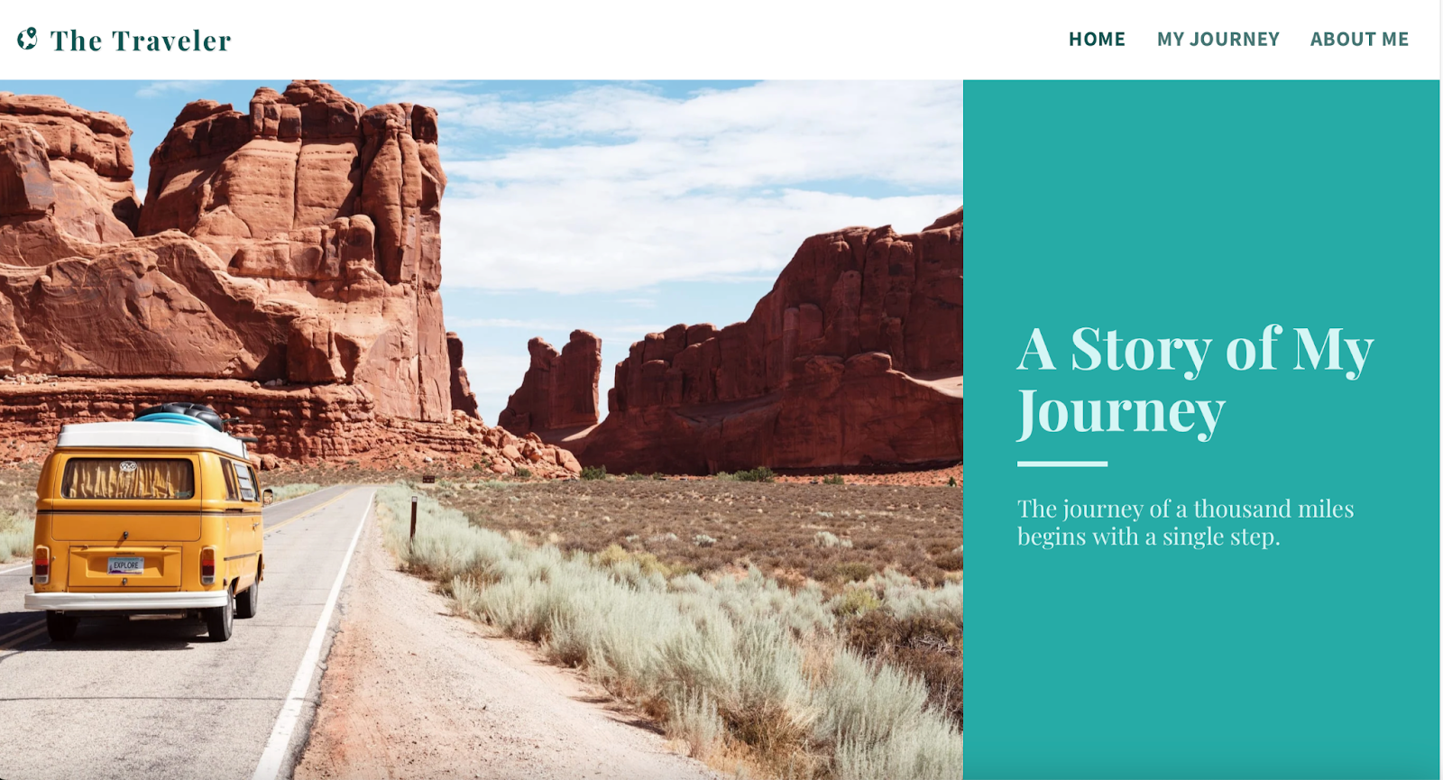 SITE123 The Traveler template