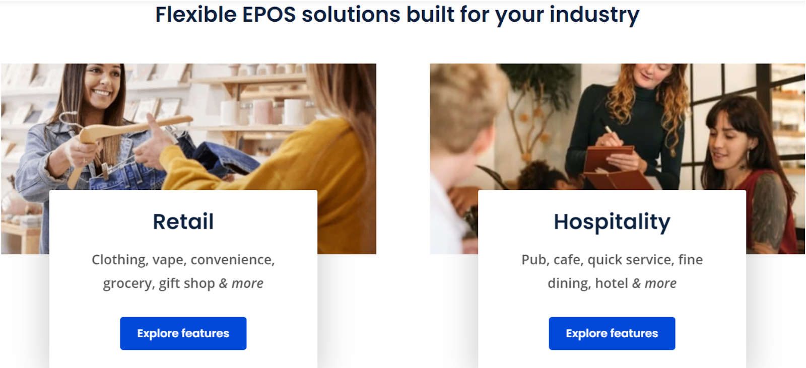 Epos Now POS Solutions for Retail and Hospitality businesses