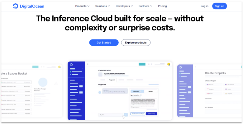 DigitalOcean Droplets for easy PHP hosting.