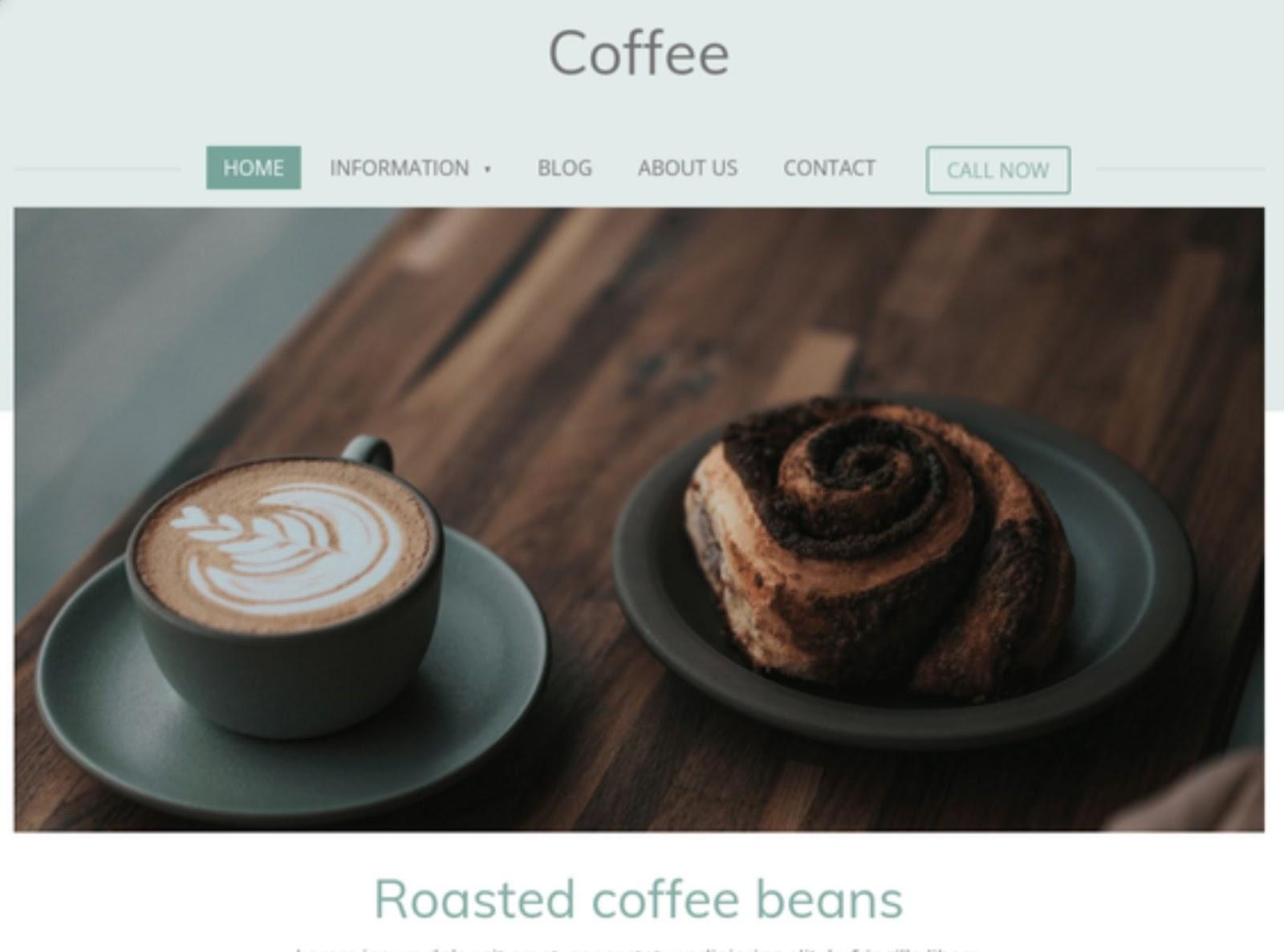Webador Coffee template