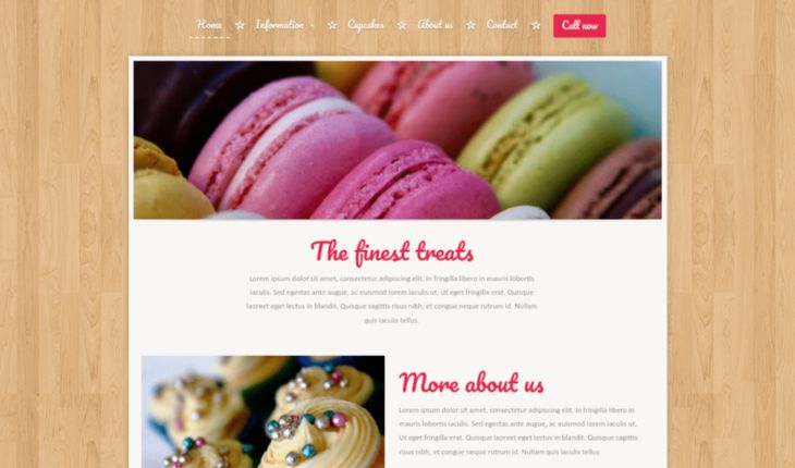 Webador bakery template