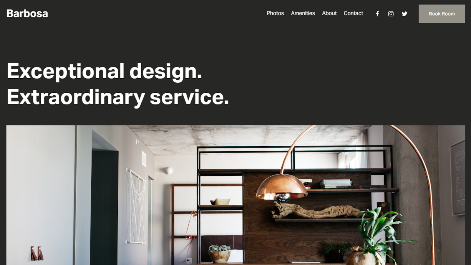 Squarespace template for churches - Barbosa template