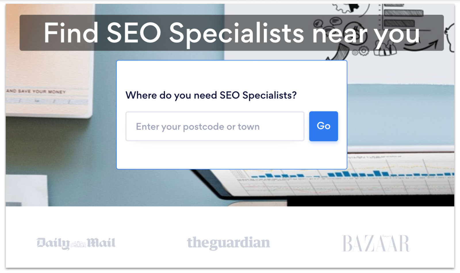 Bark's SEO specialist search box