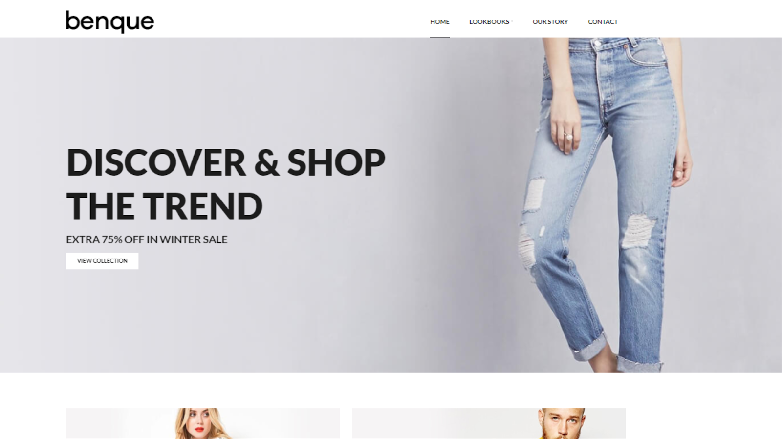 one of Web.com's templates for online boutiques