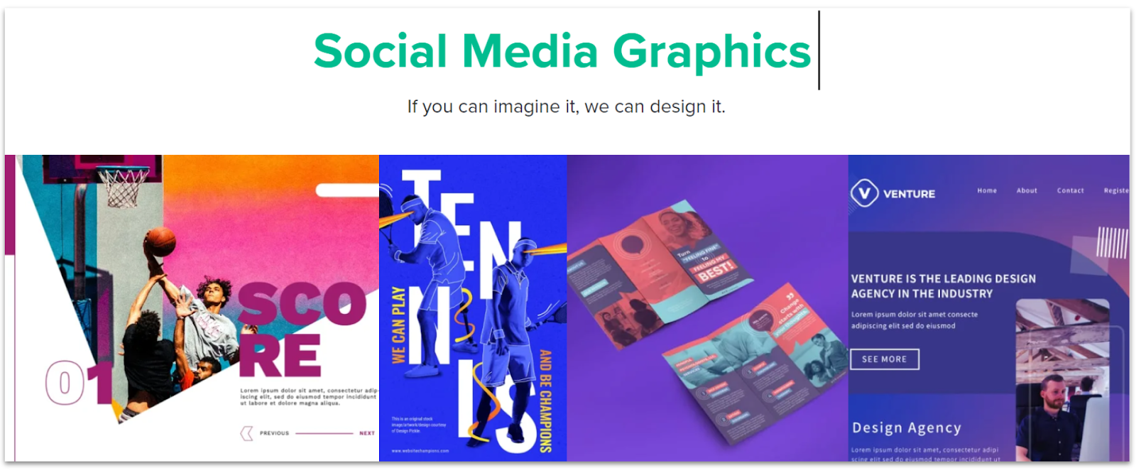 DesignPickle's social media graphic design services
