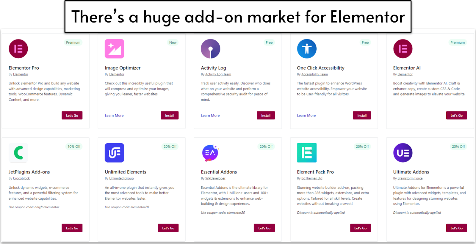 Elementor Add-on Market