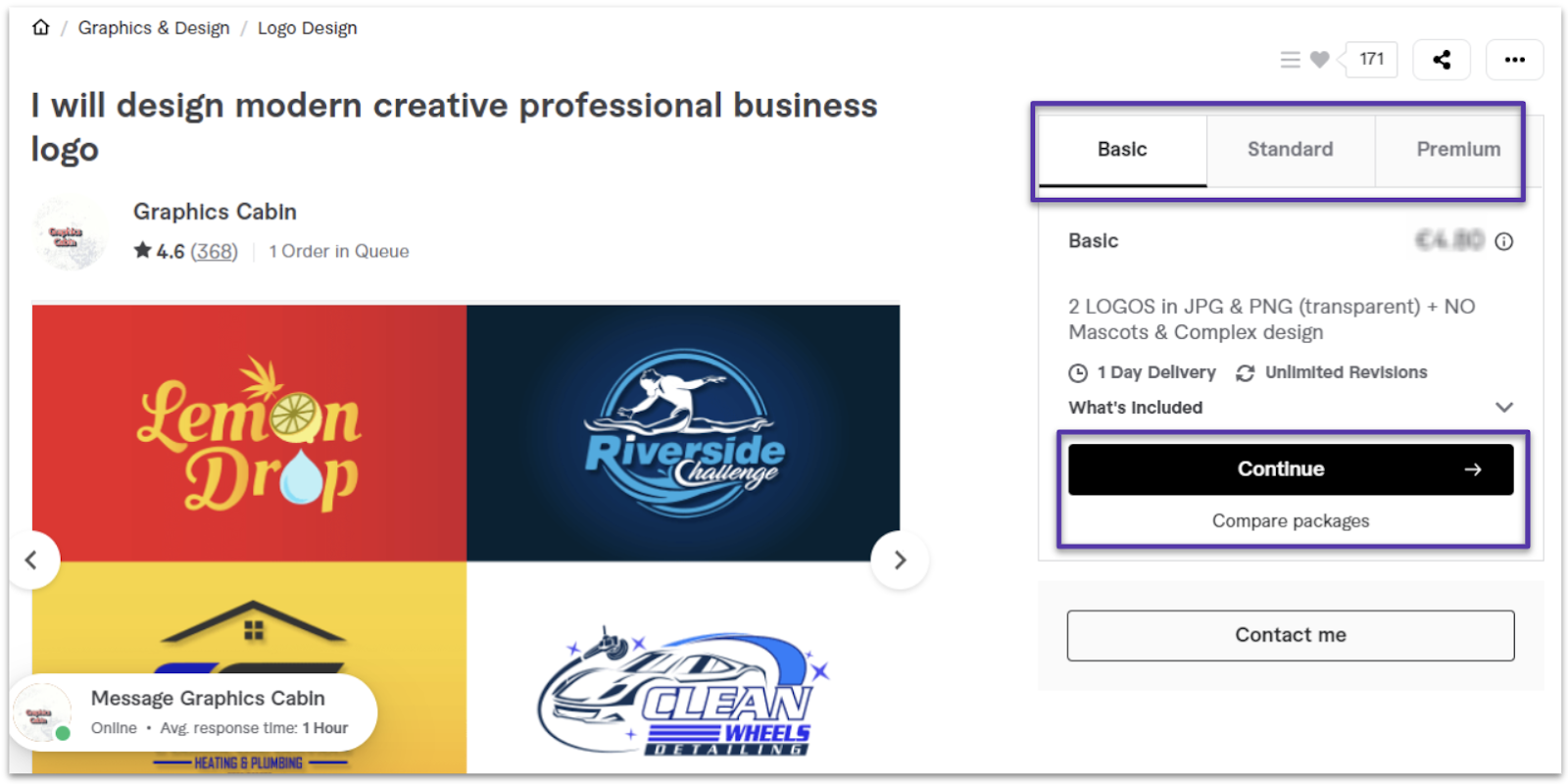 Fiverr Logo Designer Profile