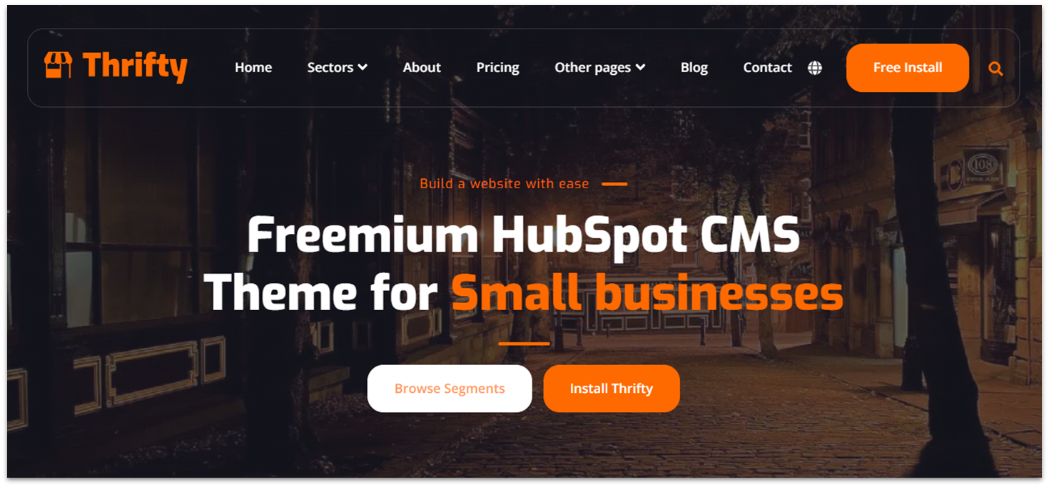HubSpot Free Landing Page Template