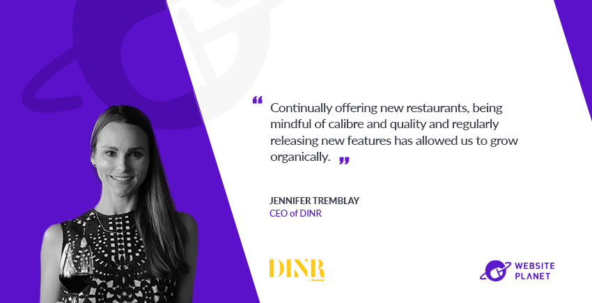 How DINR Boosts Restaurants Profits And Makes 200k Diners Happy: Q/A with CEO Jennifer Tremblay