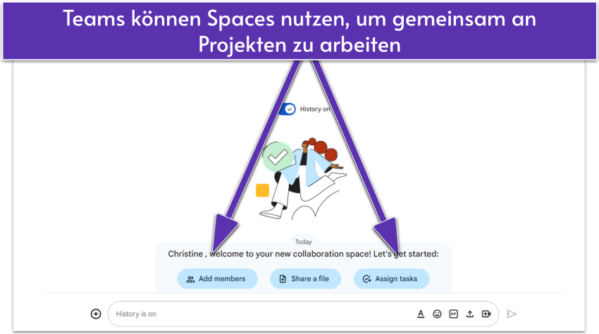 Google Workspace Spaces via Chat