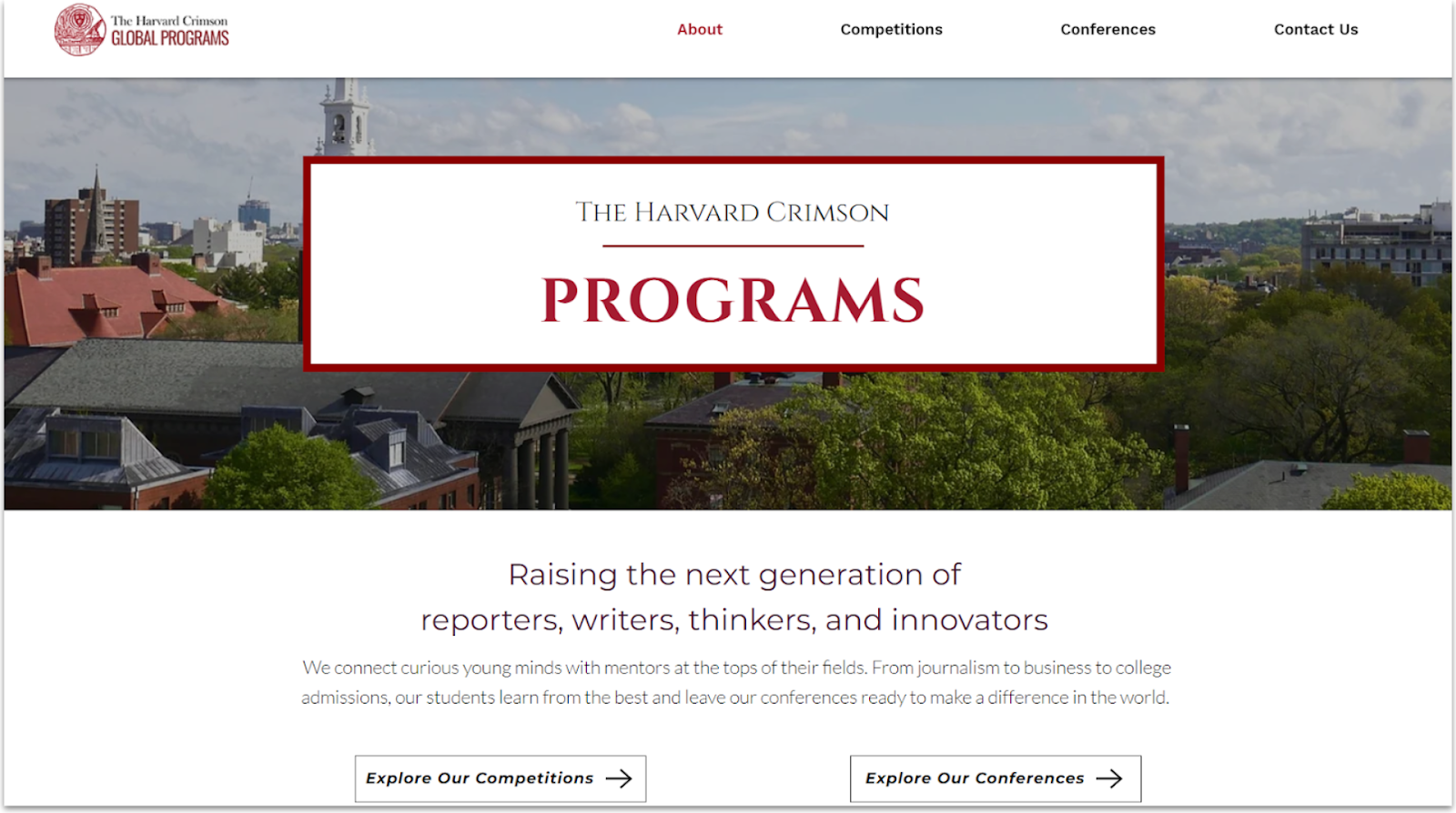 The Hardvard Crimson Homepage