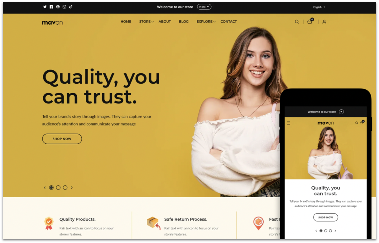 Shopify Website Template