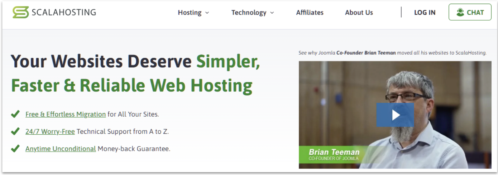 ScalaHosting home page