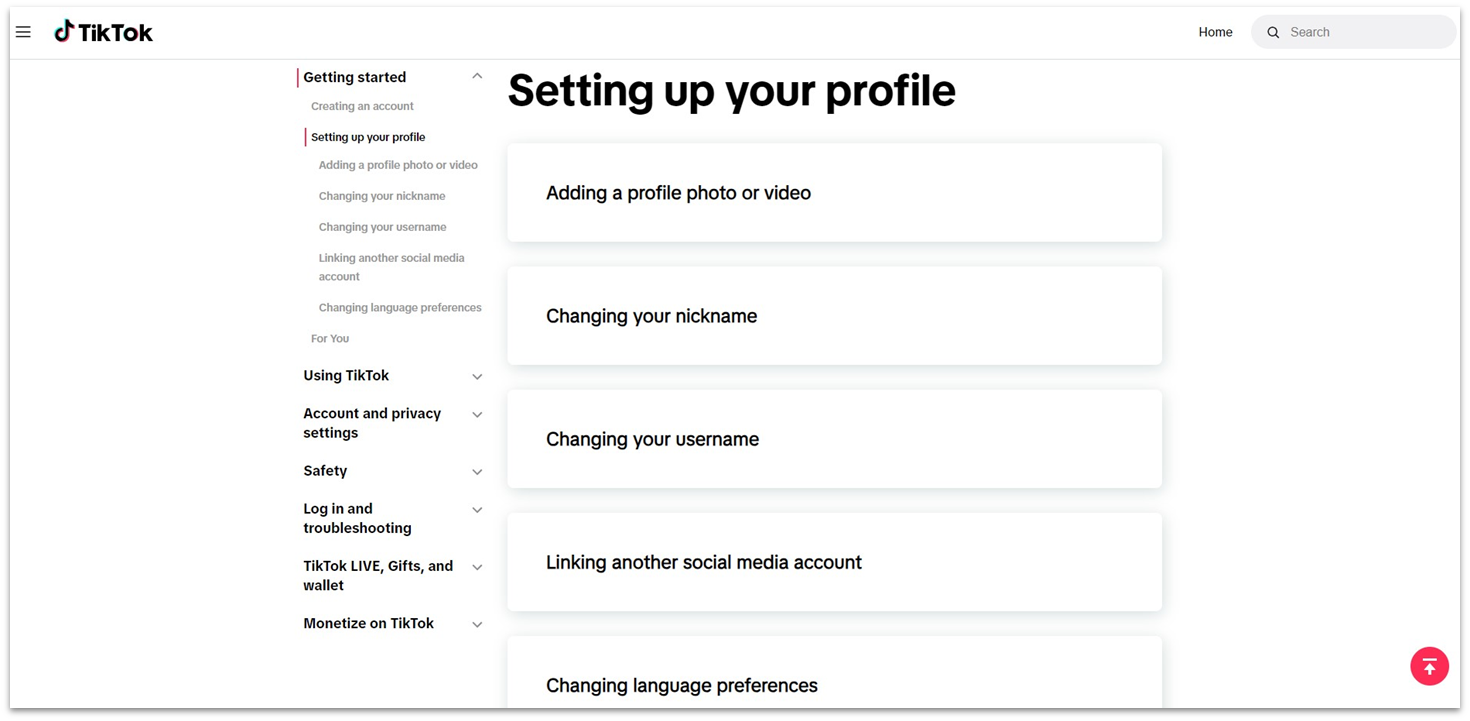 Setting-up-your-profile-page-in-TikTok-s-Help-Center