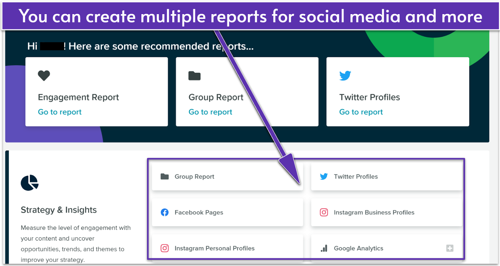 Sprout Social analytics dashboard