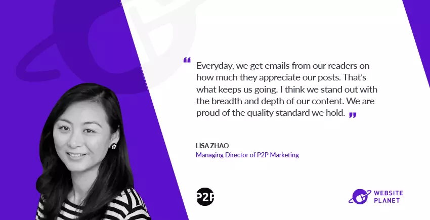 P2P Marketing Director Lisa Zhao On Beating AI And Google with SME Content
