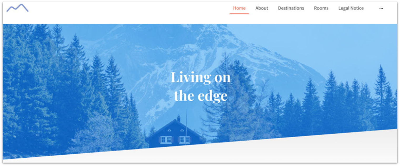The IONOS theme for travel and vacation rentals