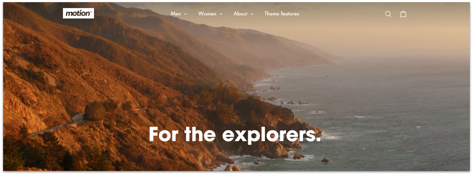 A theme from Shopify you can customize for vacation rentals
